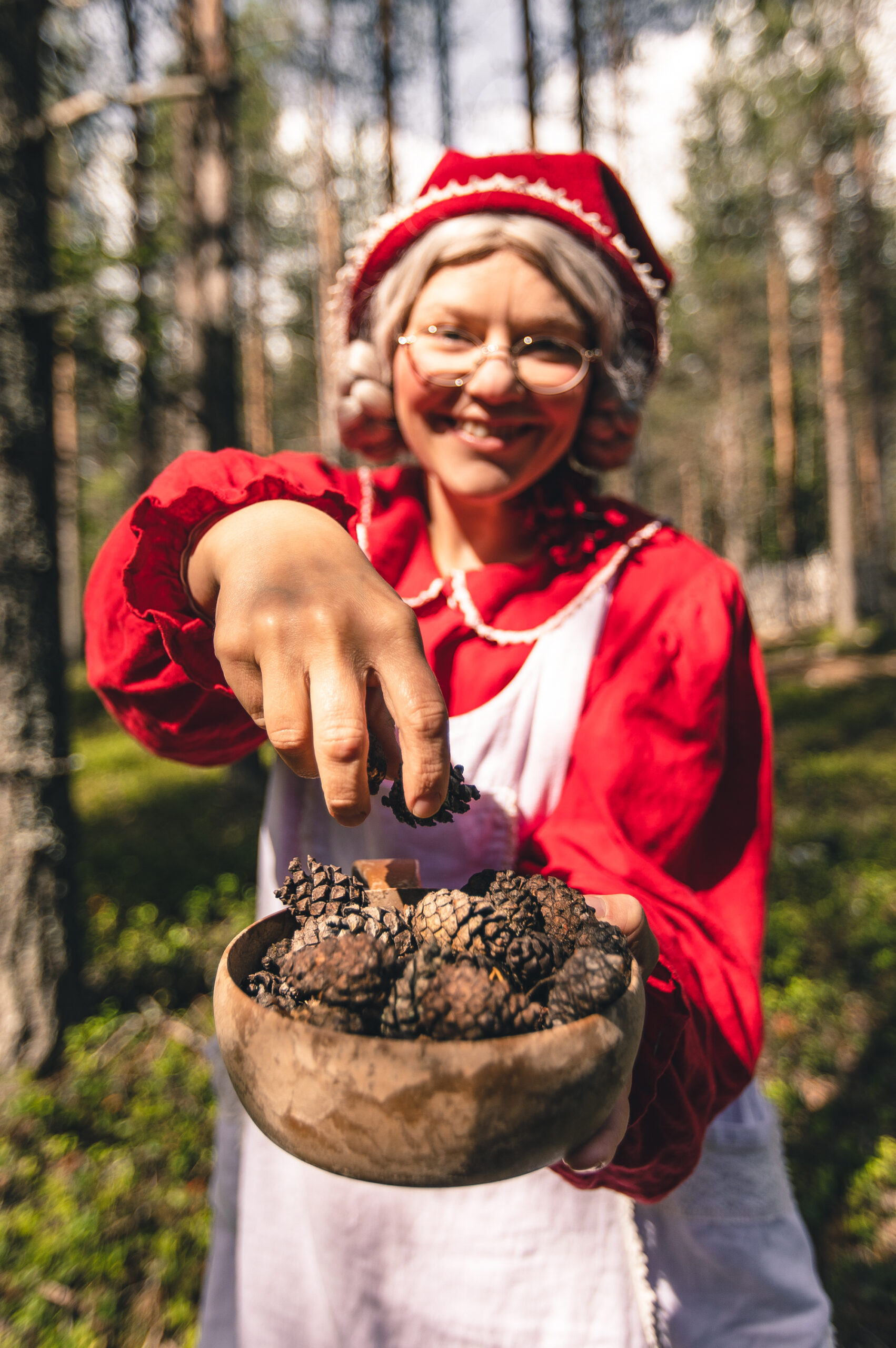 Santa Claus Reindeer – Summer with Reindeer, Elves and Mrs San Mrs Santa Claus in Summer outdoors