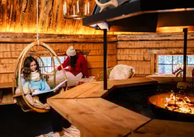 Taava kota milieu, Santa Claus Reindeer, Rovaniemi, Lapland, Finland