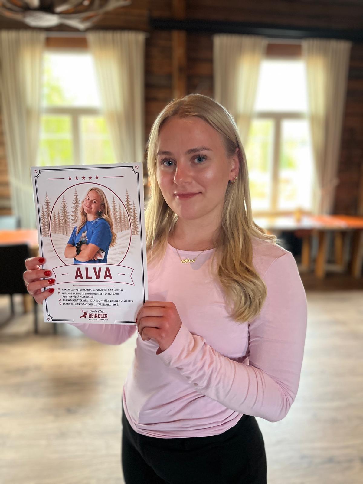 Alva from Santa Claus Reindeer and Lapland Restaurant Kotahovi