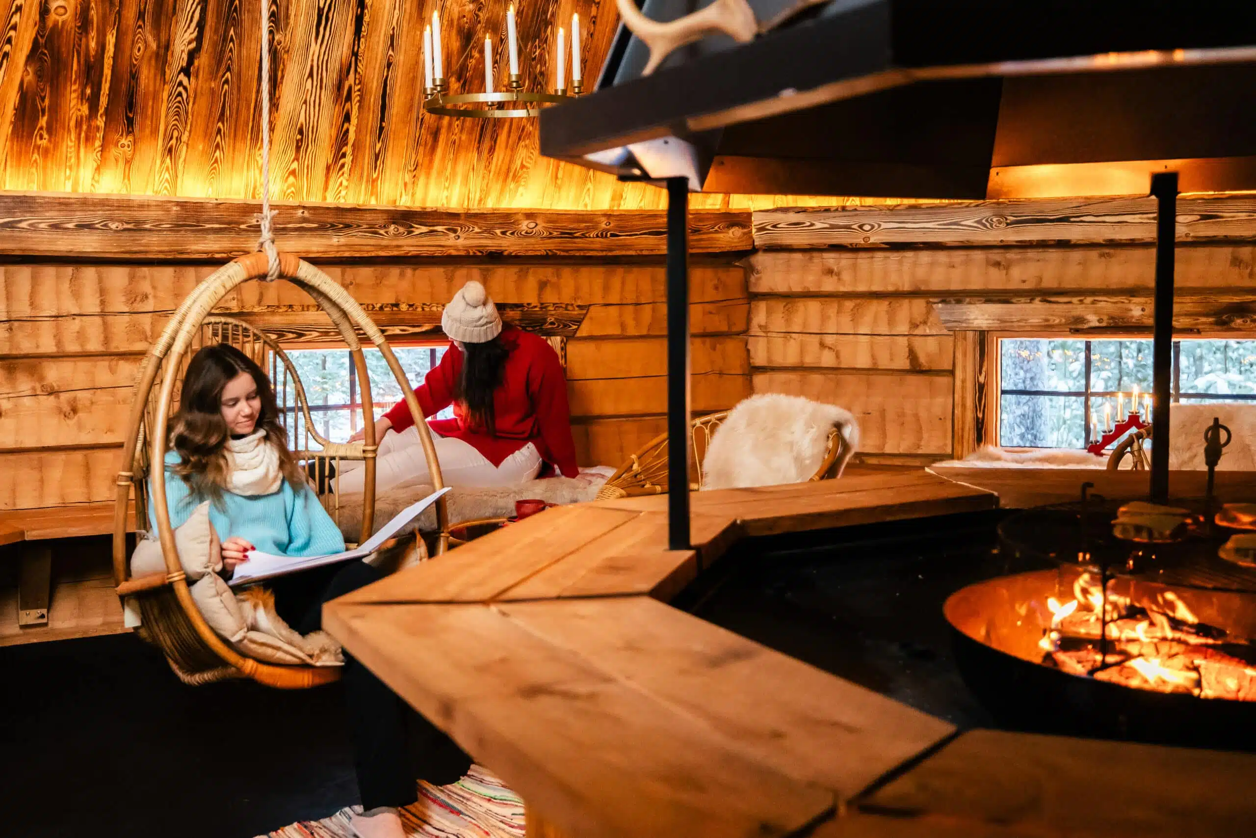 Kota cabin at Taava Reindeer Farm