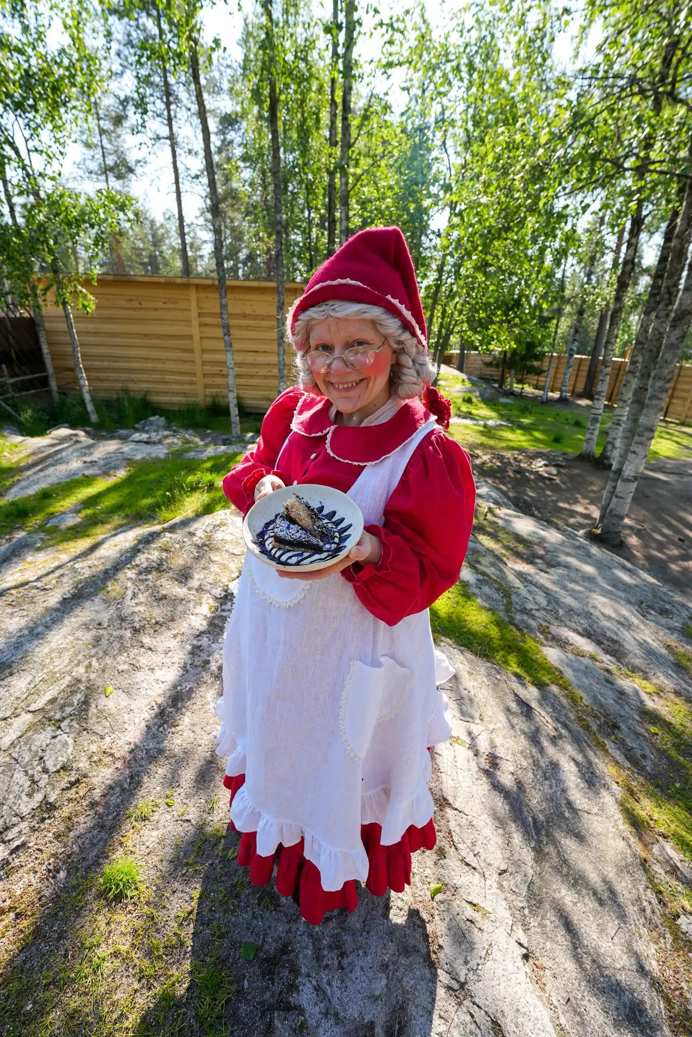 MRS SANTA CLAUS with a blueberry pie from Kotahovi