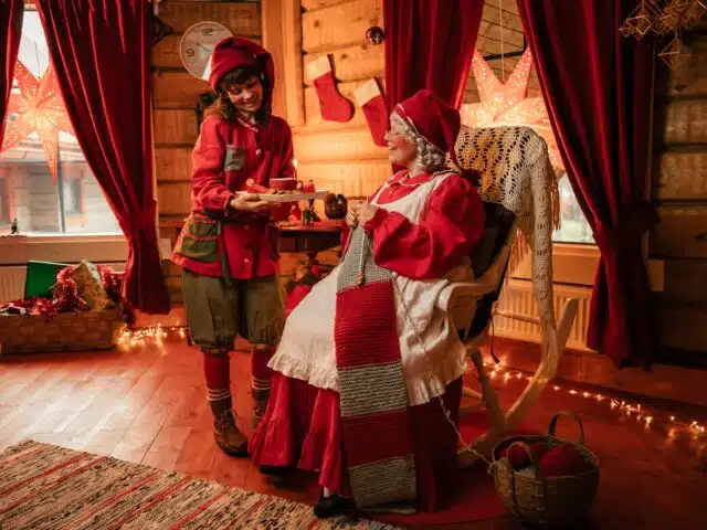 Meet Mrs Santa Claus at Mrs Santa Claus Christmas Cottage in Santa Claus Village