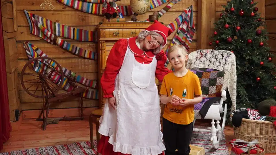 Meet Mrs Santa Claus at Mrs Santa Claus Christmas Cottage in Santa Claus Village
